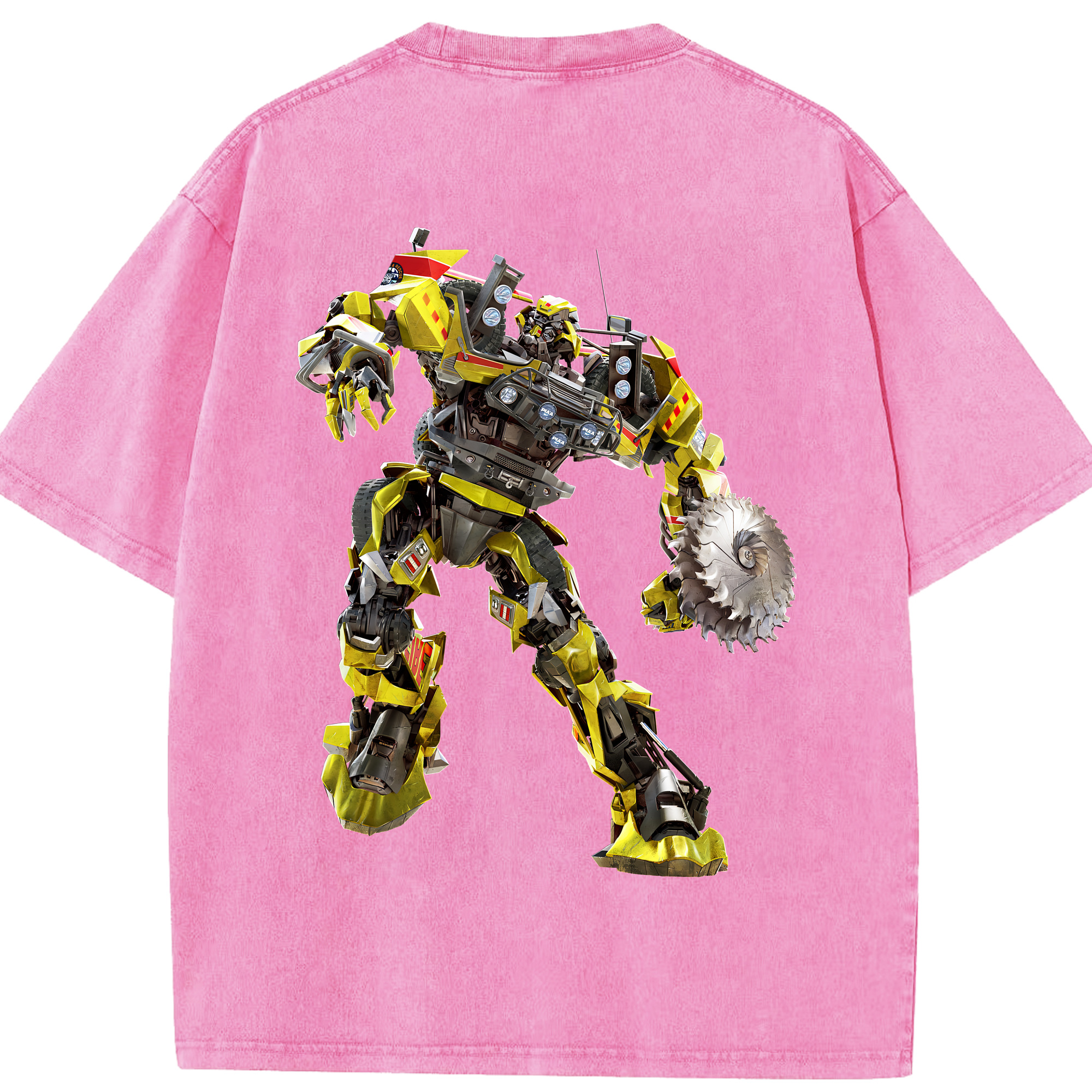 （画像用） Transformers トランスフォーマー 綿100% ヴィンテージ風 半袖Tシャツ（背面プリント）